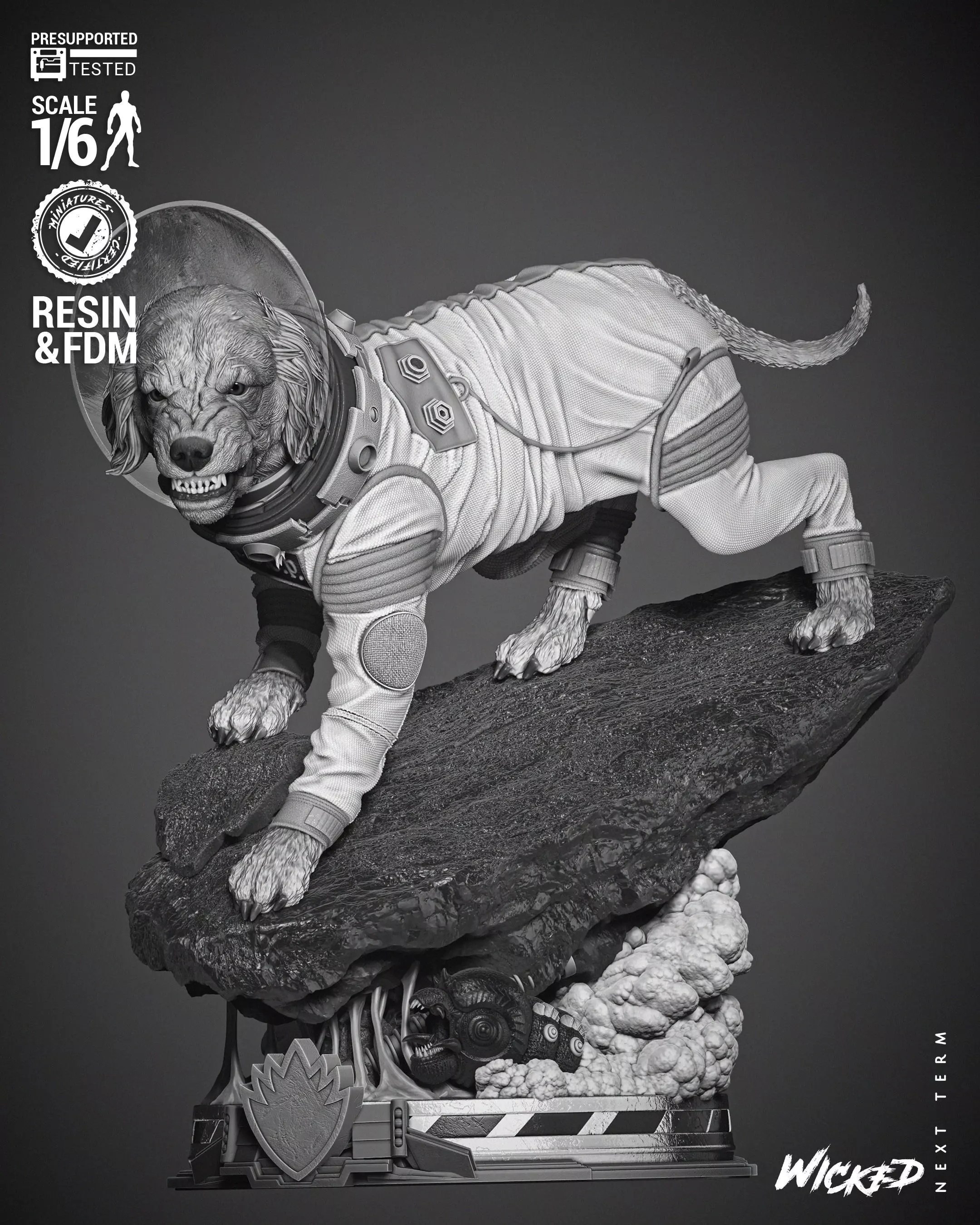 Wicked Marvel Cosmo Sculpture 3D print model_0