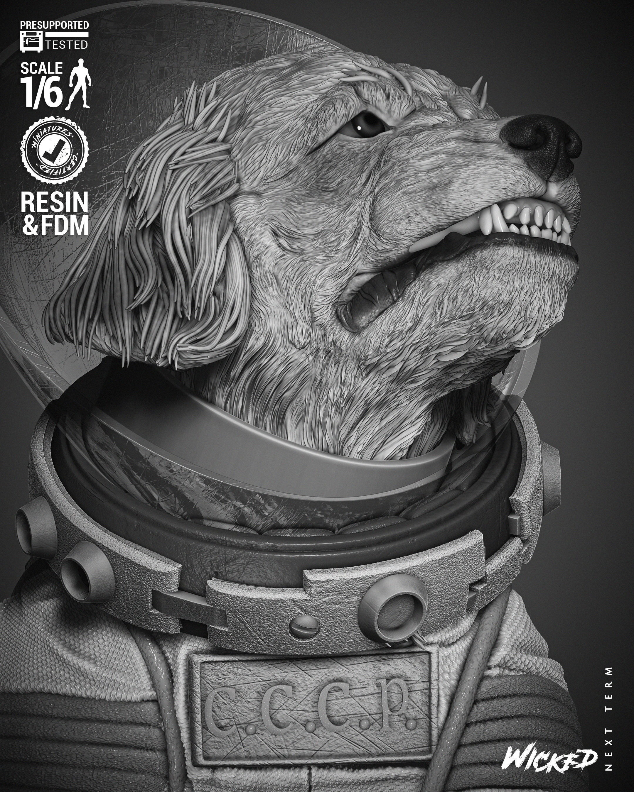 Wicked Marvel Cosmo Sculpture 3D print model_24