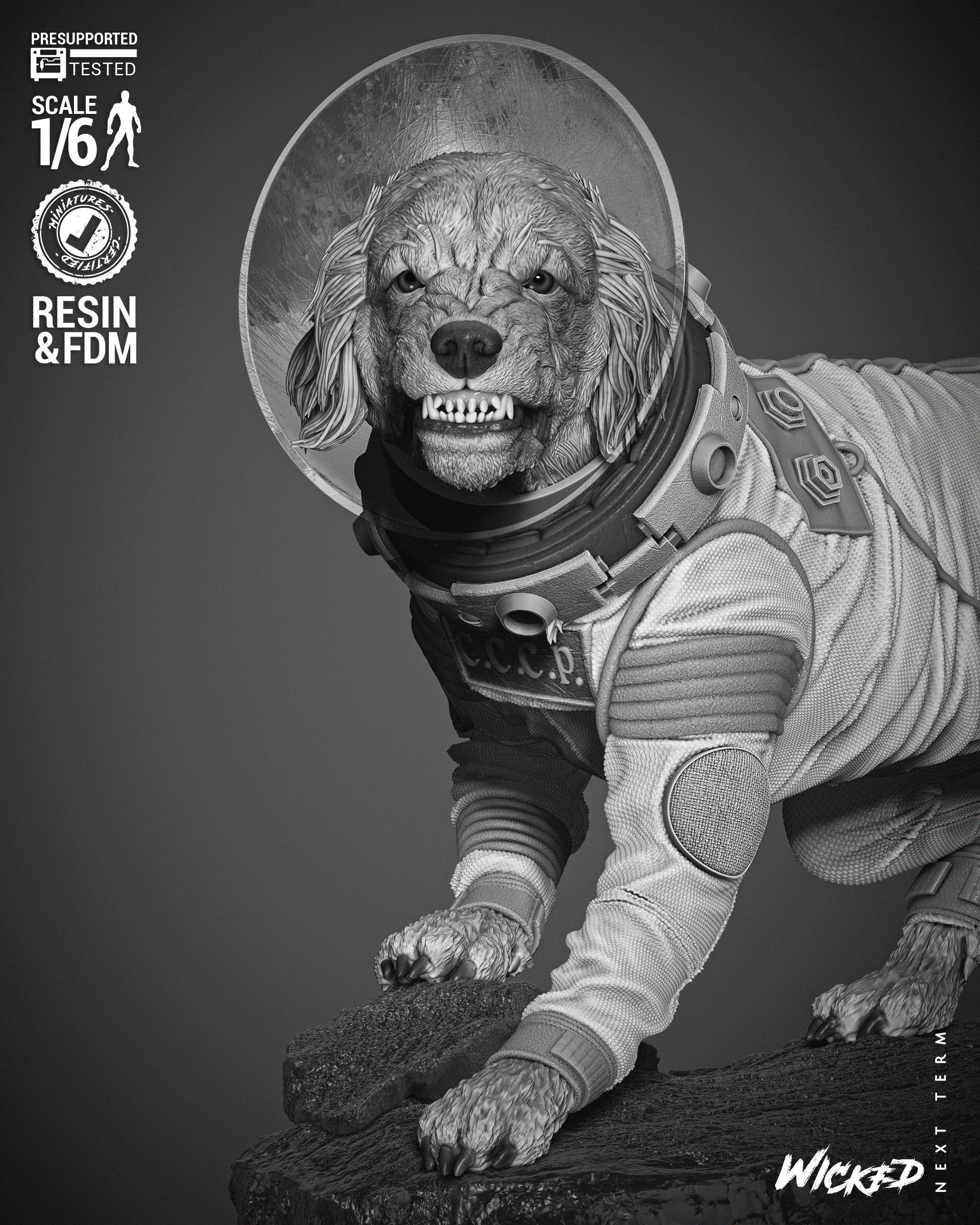 Wicked Marvel Cosmo Sculpture 3D print model_1