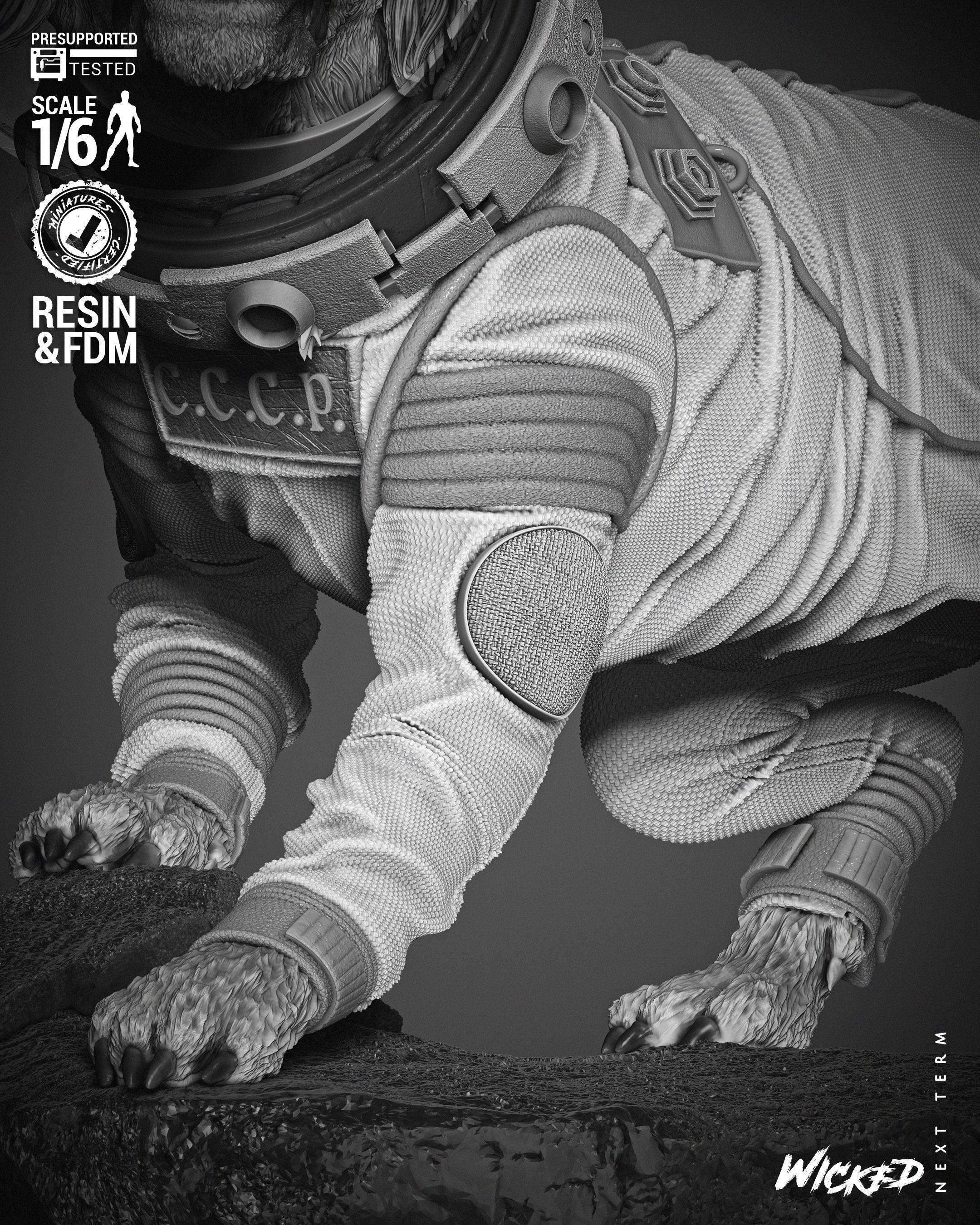 Wicked Marvel Cosmo Sculpture 3D print model_46