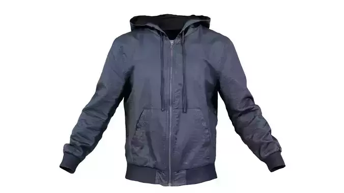 Leather Jacket Hoodie Closed