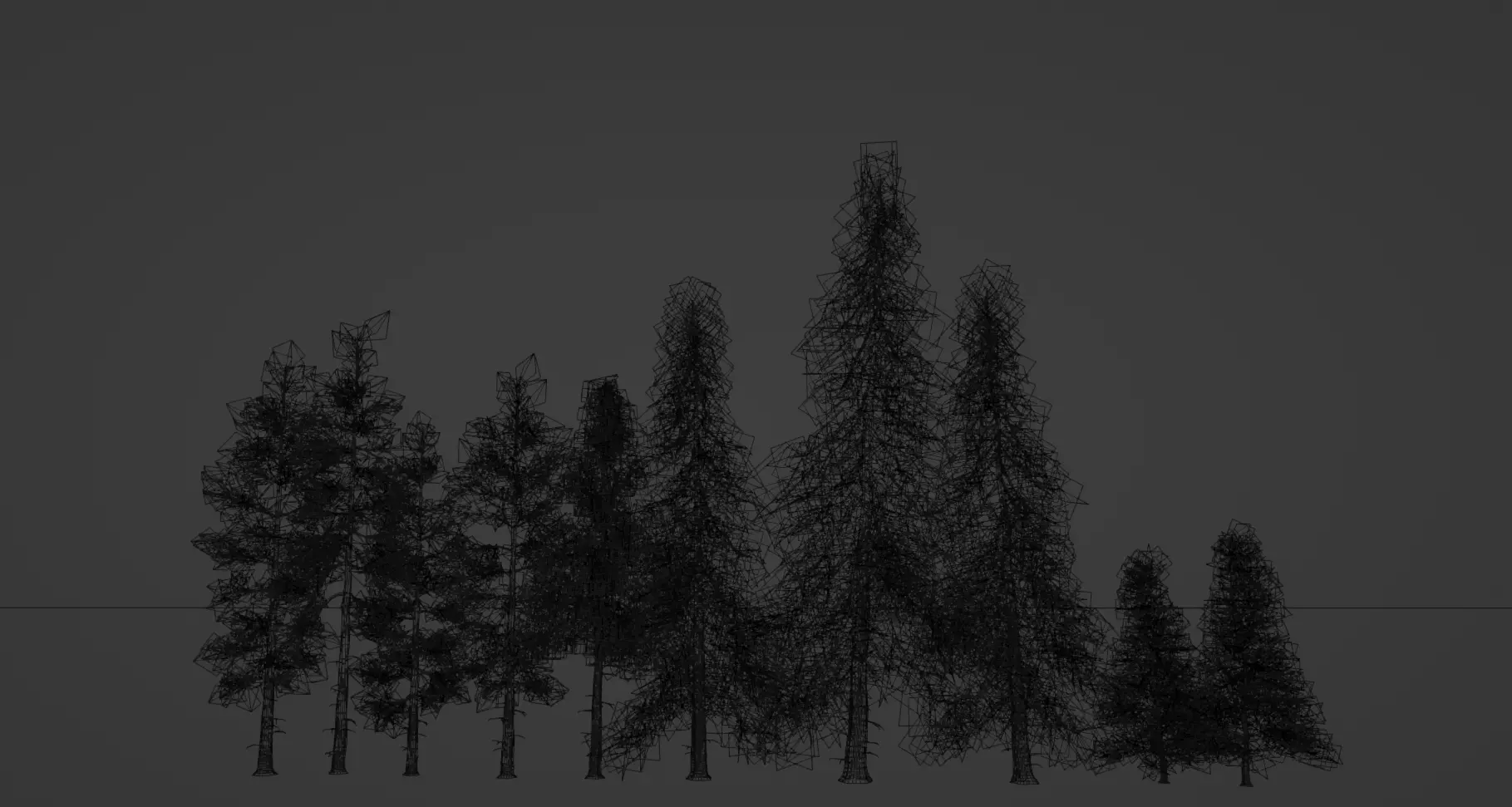 ROBLOX Realistic Spruce Tree Forest Pack 01 Low-poly 3D model_5