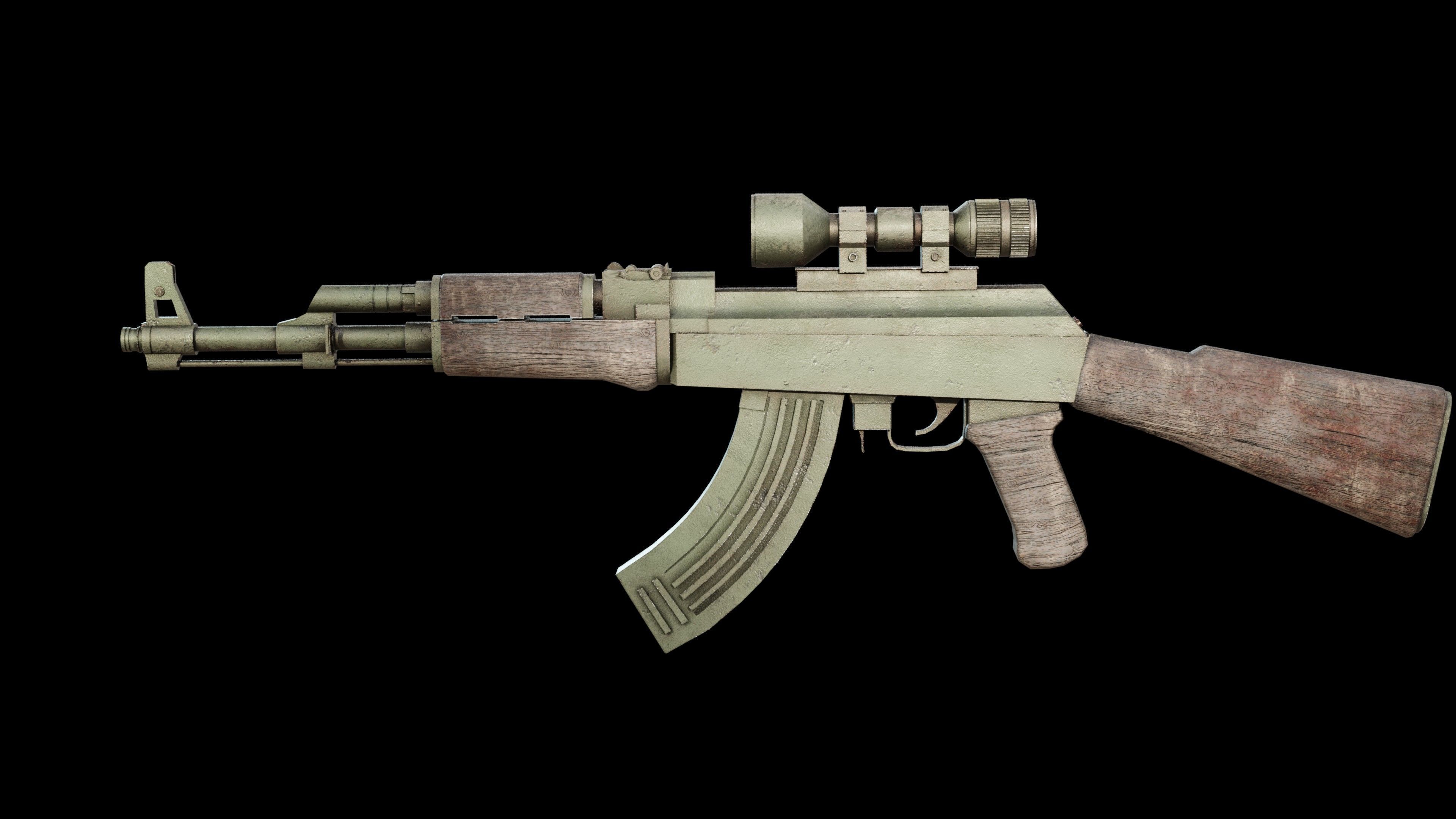AK47 Kalashnikov 3D model_1