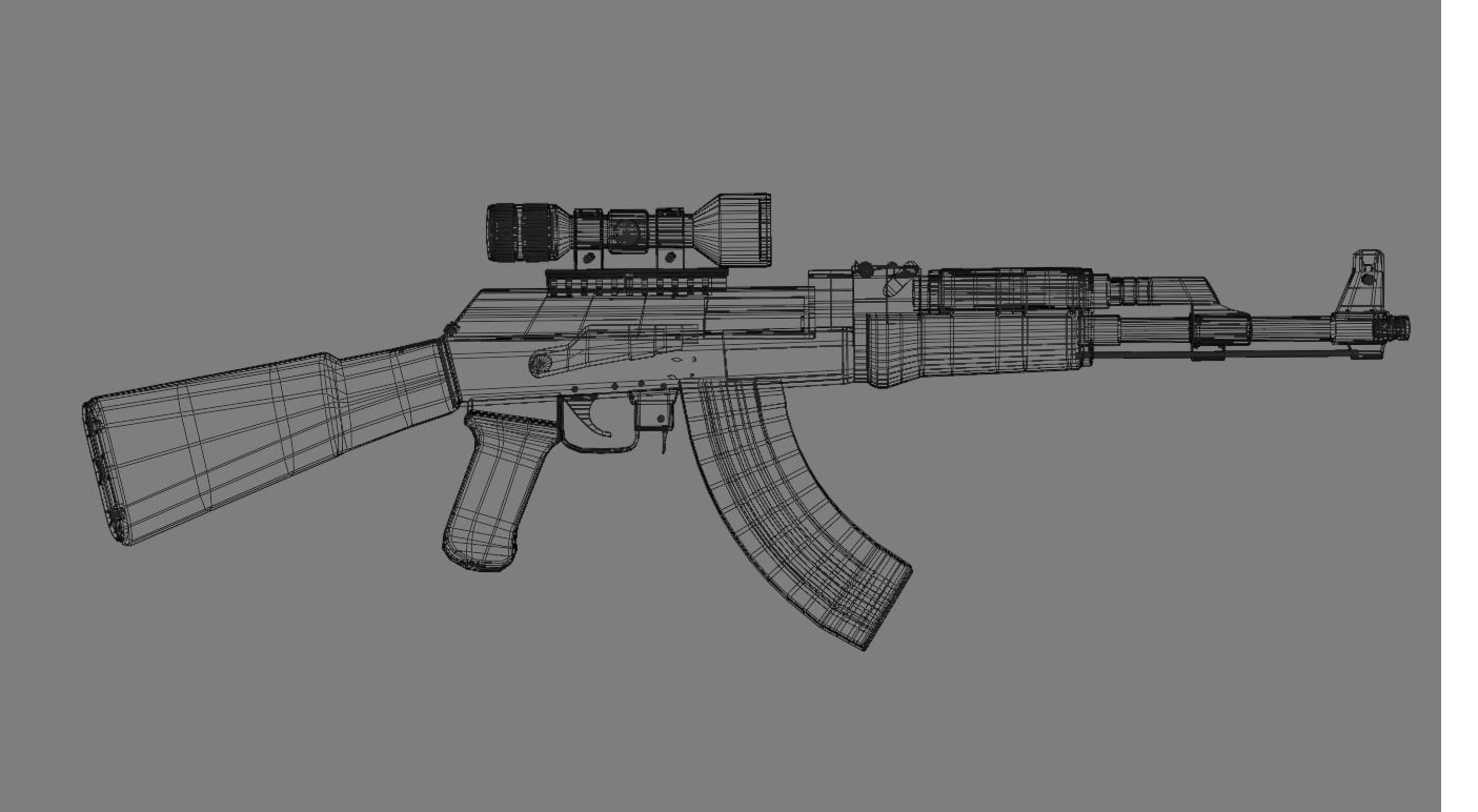 AK47 Kalashnikov 3D model_2