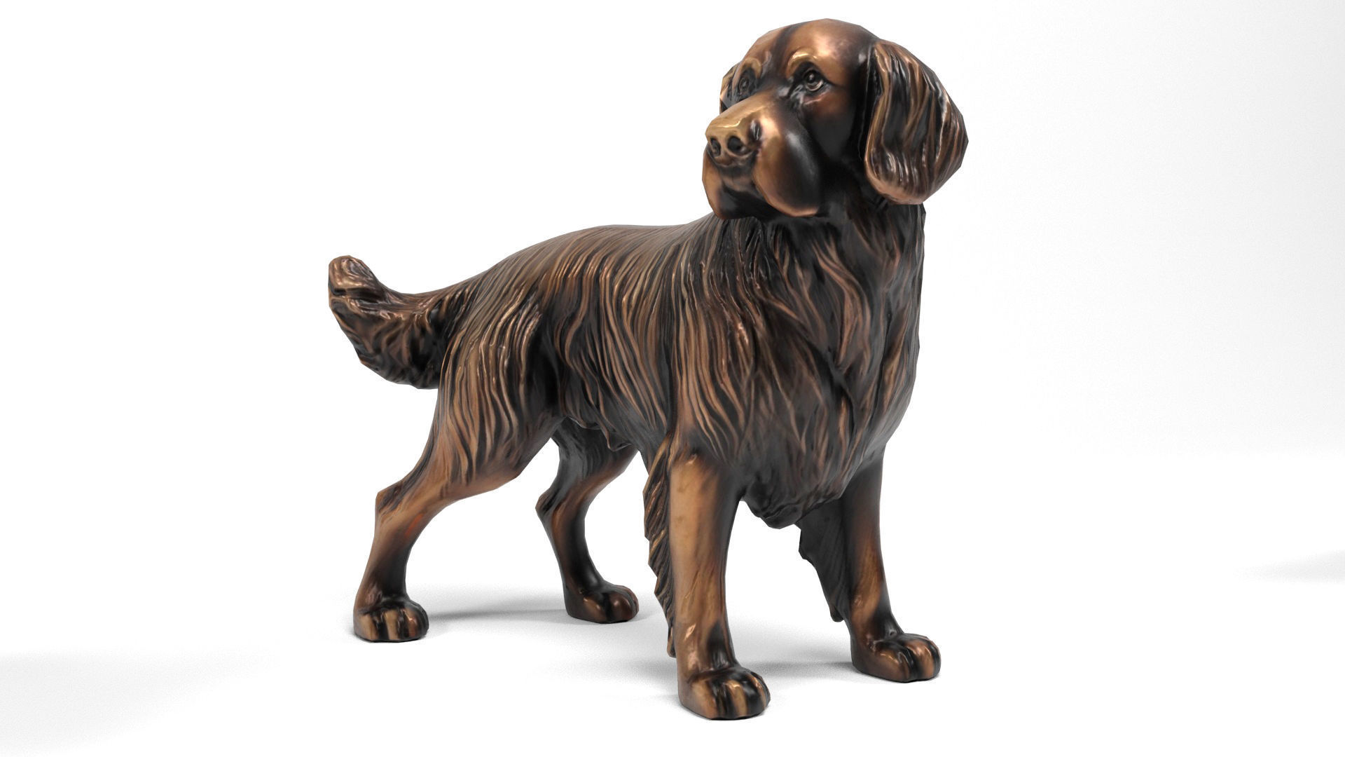 Animal metal figures 2 Low-poly 3D model_7