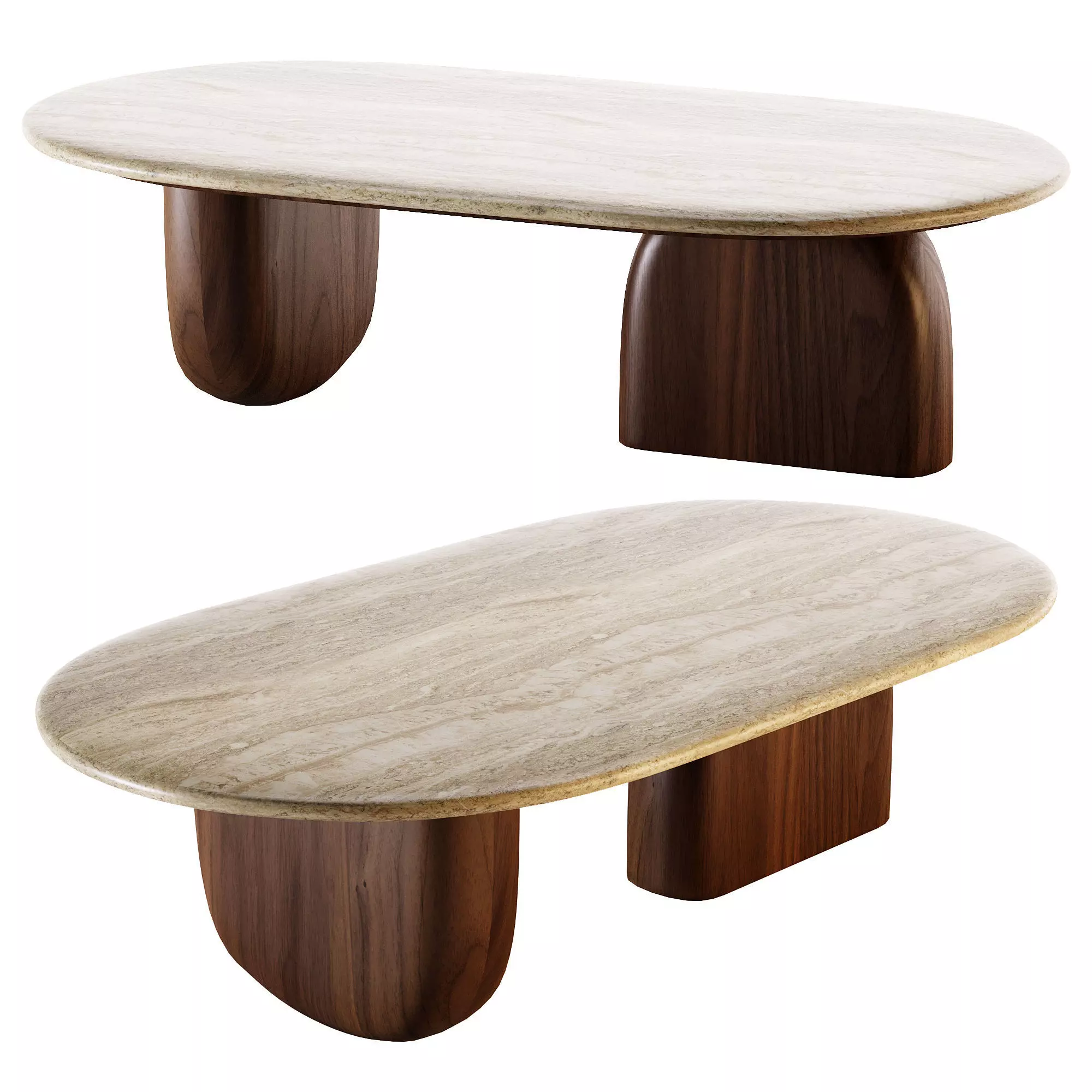 Ceva Coffee Table Low-poly 3D model_0