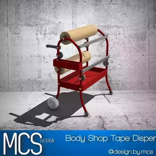 Body Shop Tape Dispenser for Diorama 3D print model
