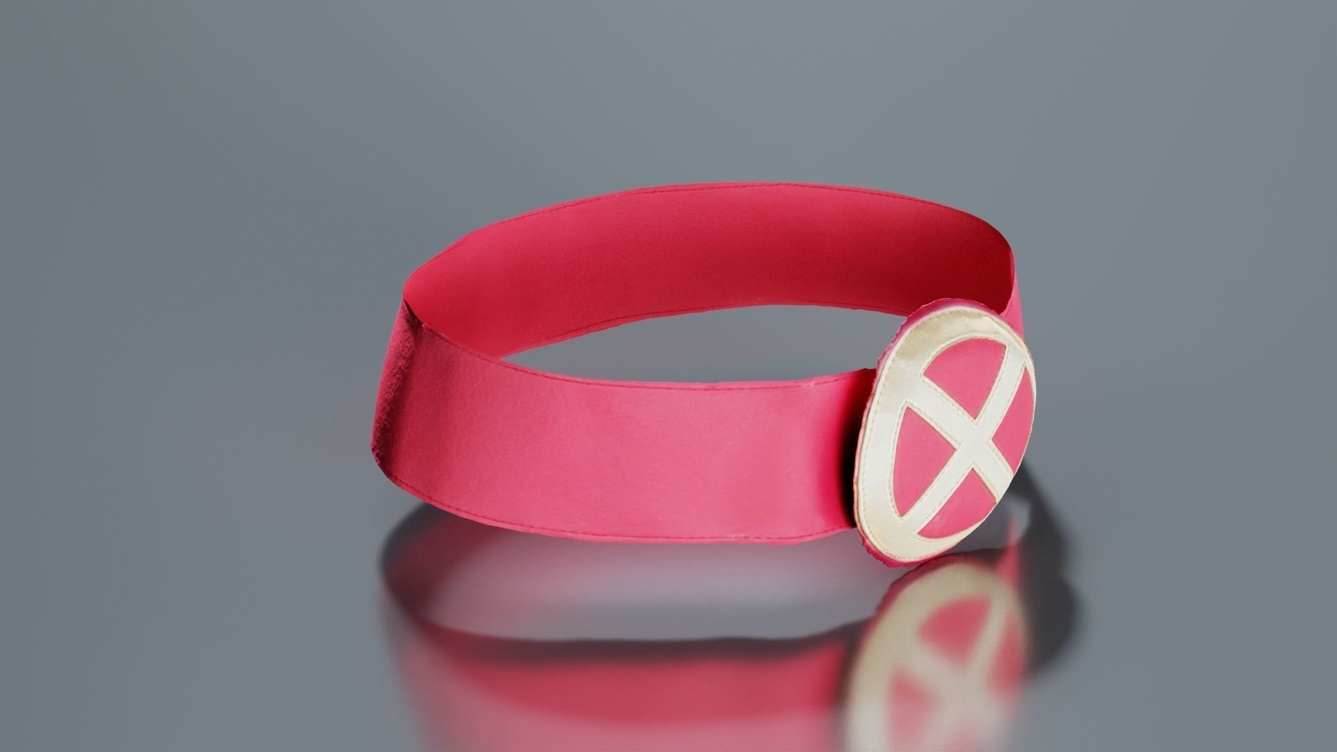 Cross Belt Low-poly 3D model_1