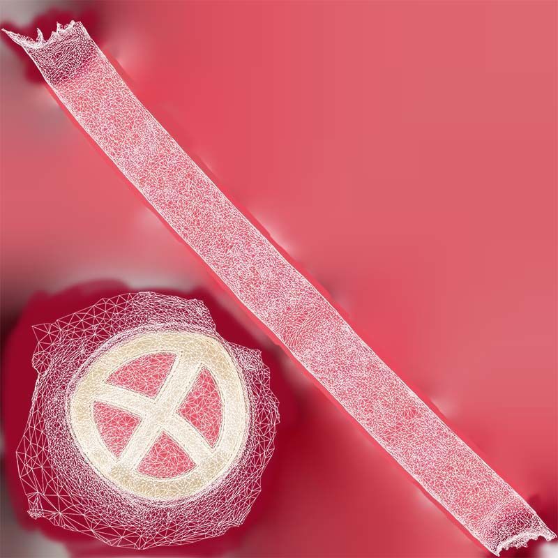 Cross Belt Low-poly 3D model_14