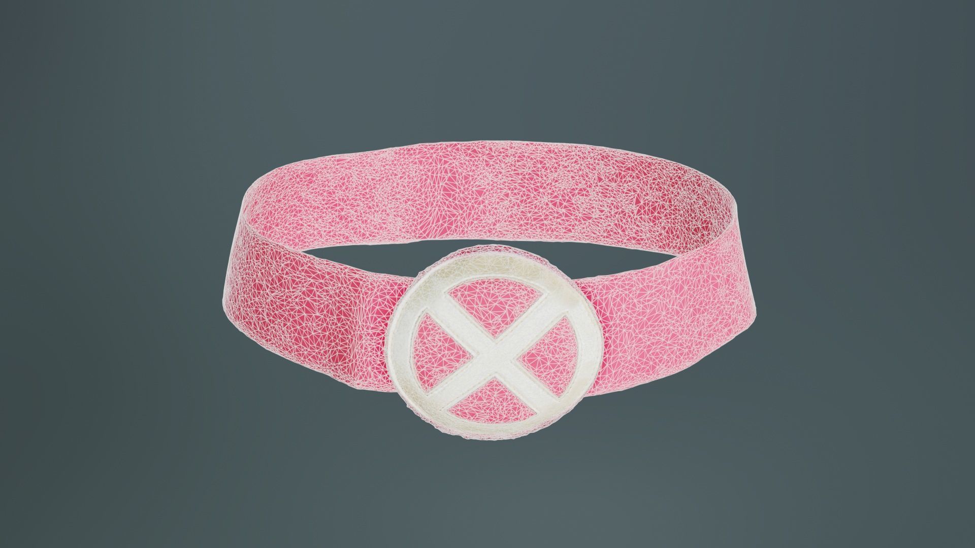 Cross Belt Low-poly 3D model_9