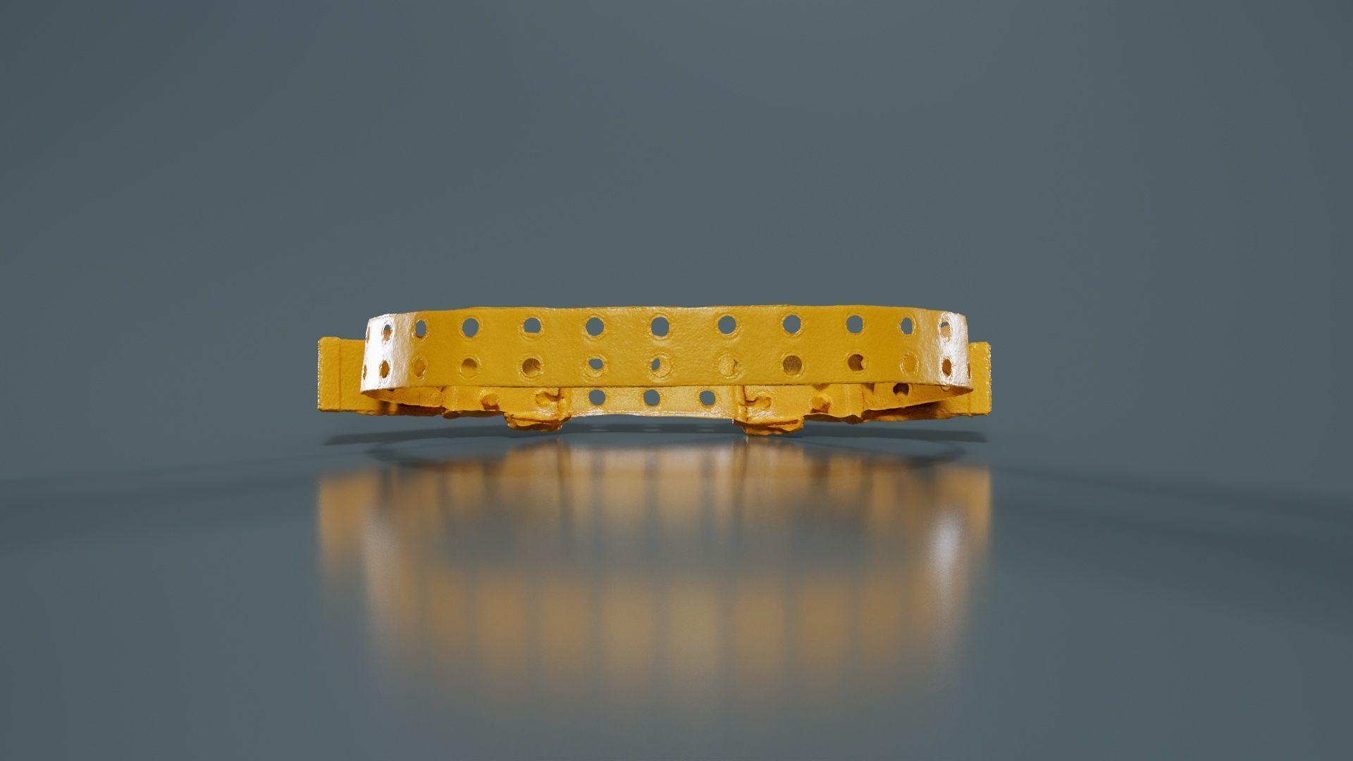 Double Buckle Belt Low-poly 3D model_13