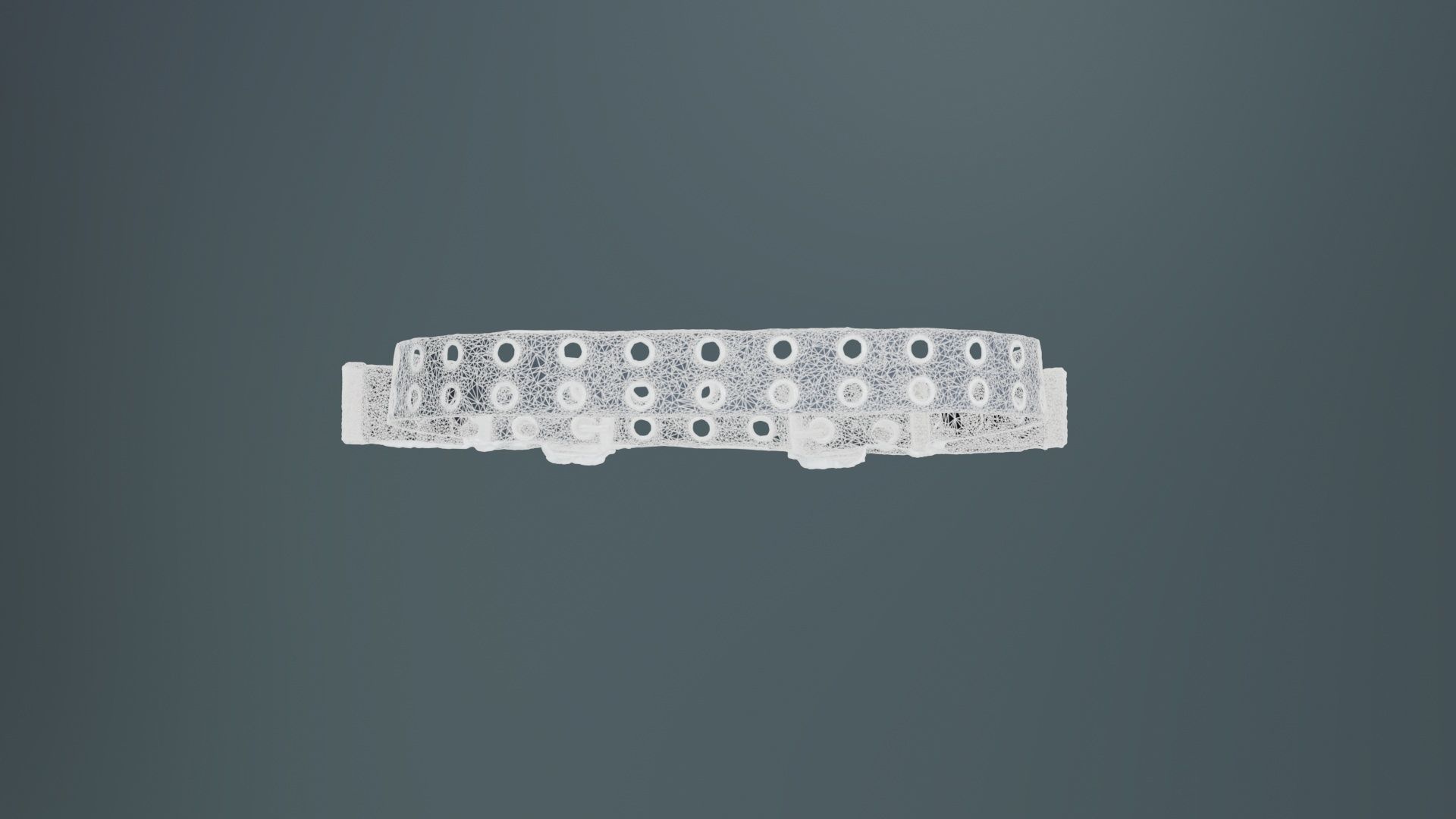 Double Buckle Belt Low-poly 3D model_10