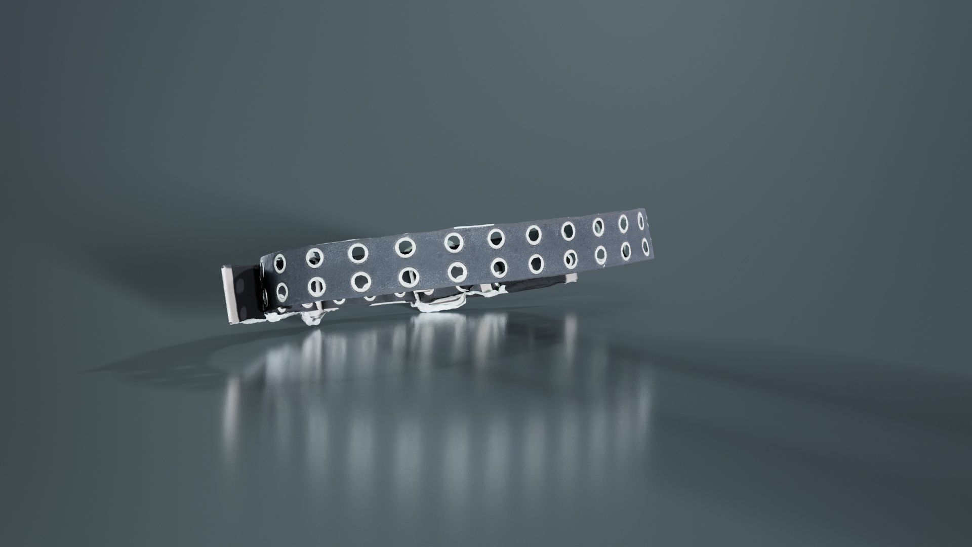 Double Buckle Belt Low-poly 3D model_3