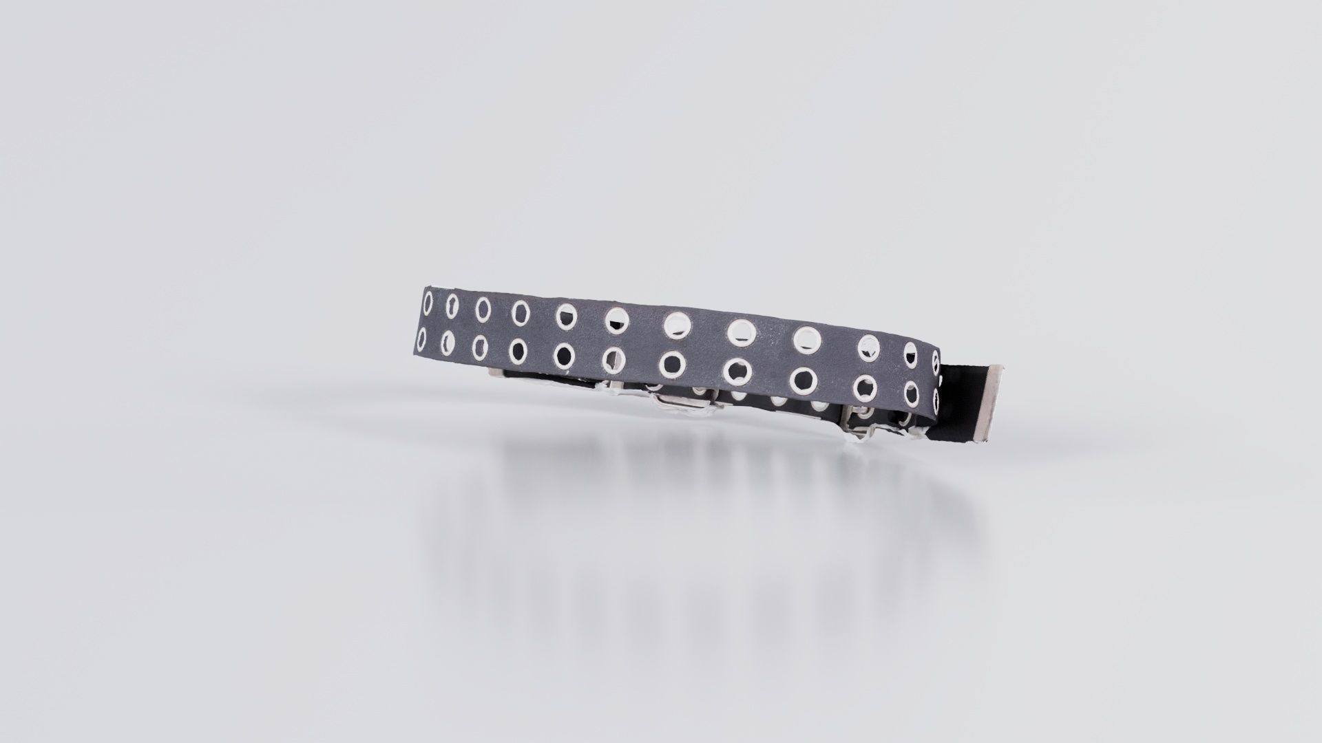 Double Buckle Belt Low-poly 3D model_5