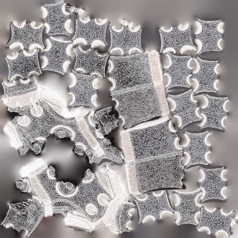 Double Buckle Belt Low-poly 3D model_14