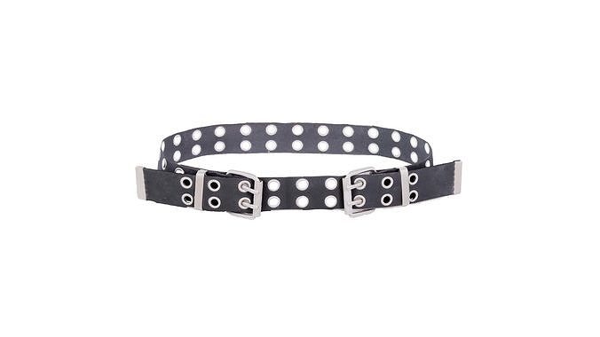 Double Buckle Belt Low-poly 3D model