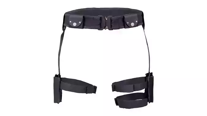 Gun Belt Low-poly 3D model