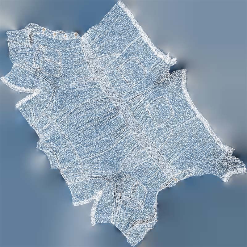 Buttoned Jeans Romper Low-poly 3D model_14