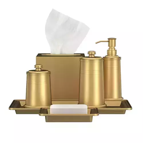 Apothecary Metal Bath Accessories Brass