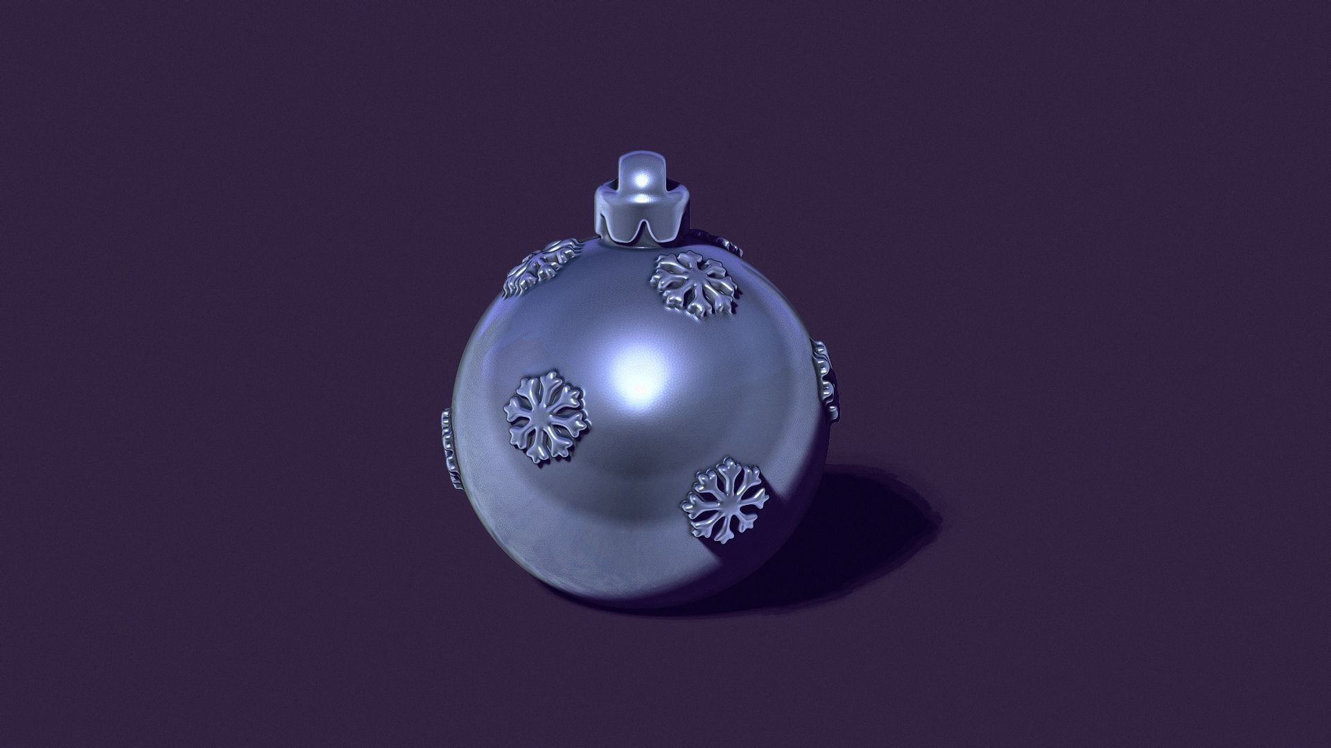 Christmas ball for casting candles in minimalism style 3D print model_1