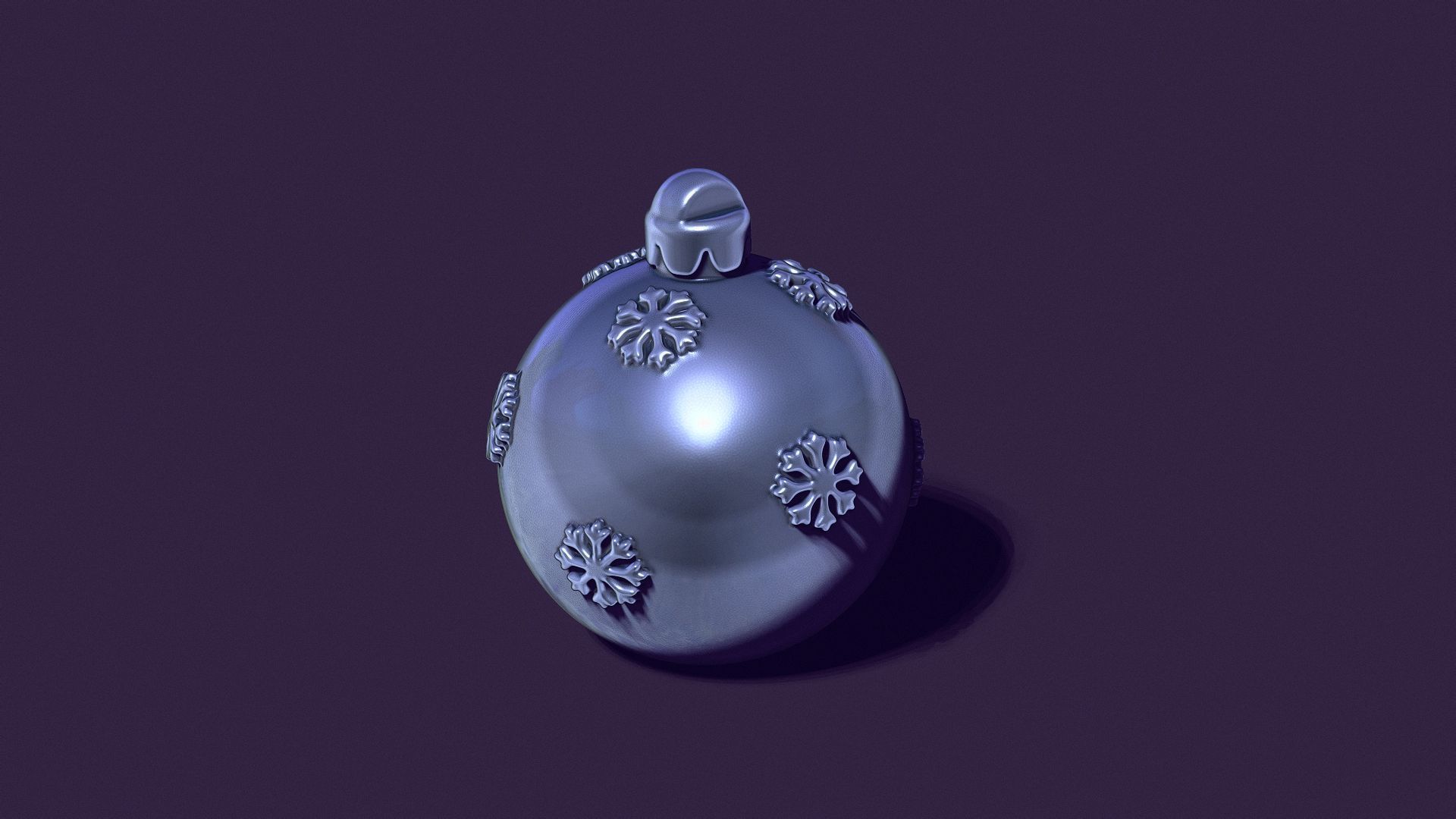 Christmas ball for casting candles in minimalism style 3D print model_2