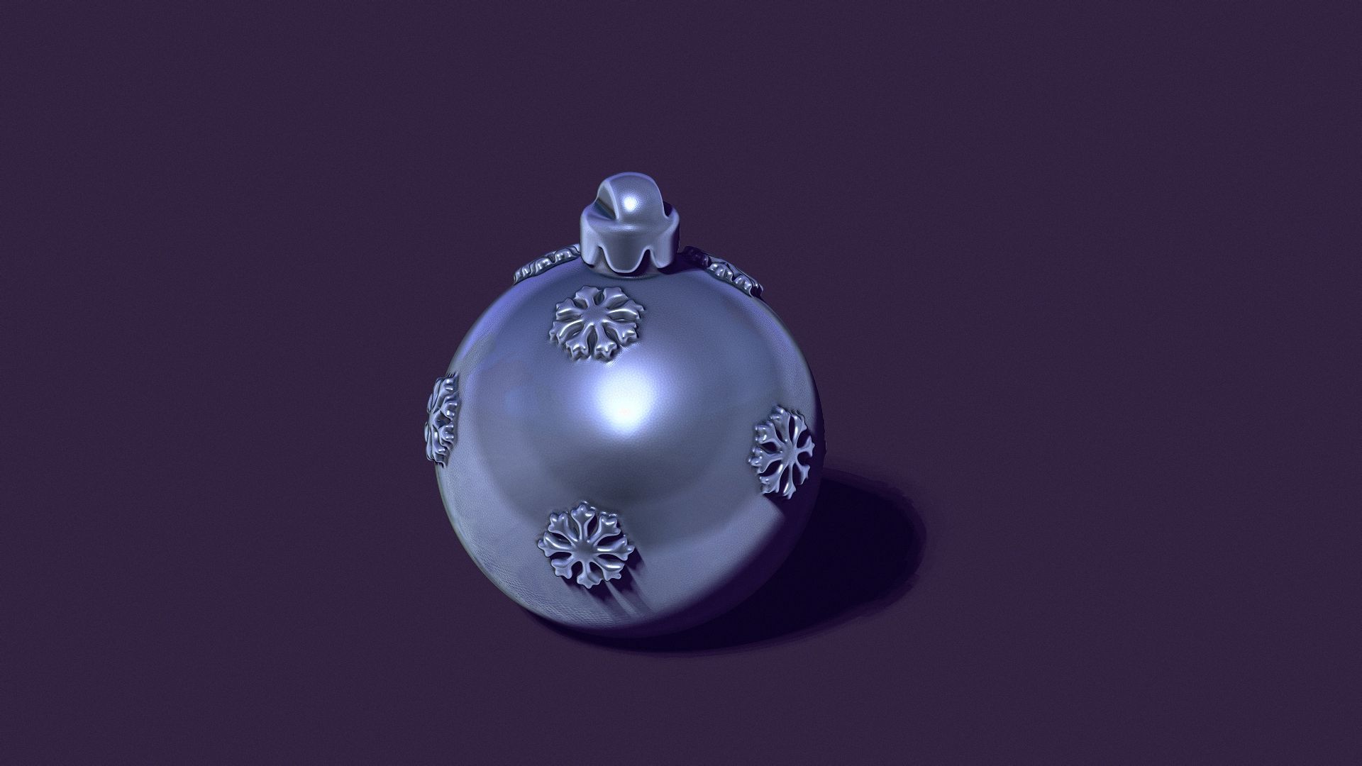 Christmas ball for casting candles in minimalism style 3D print model_4