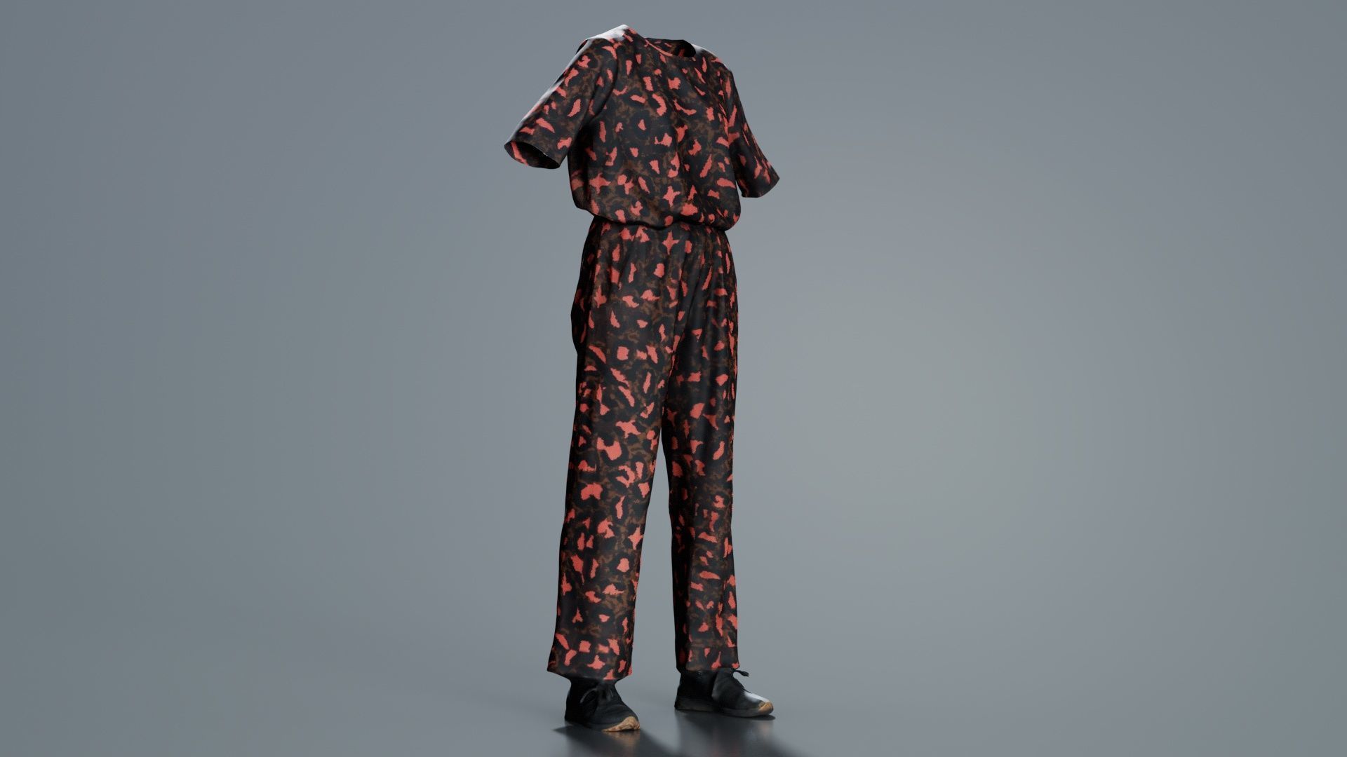 Clothing Item Dotsuit Low-poly 3D model_3