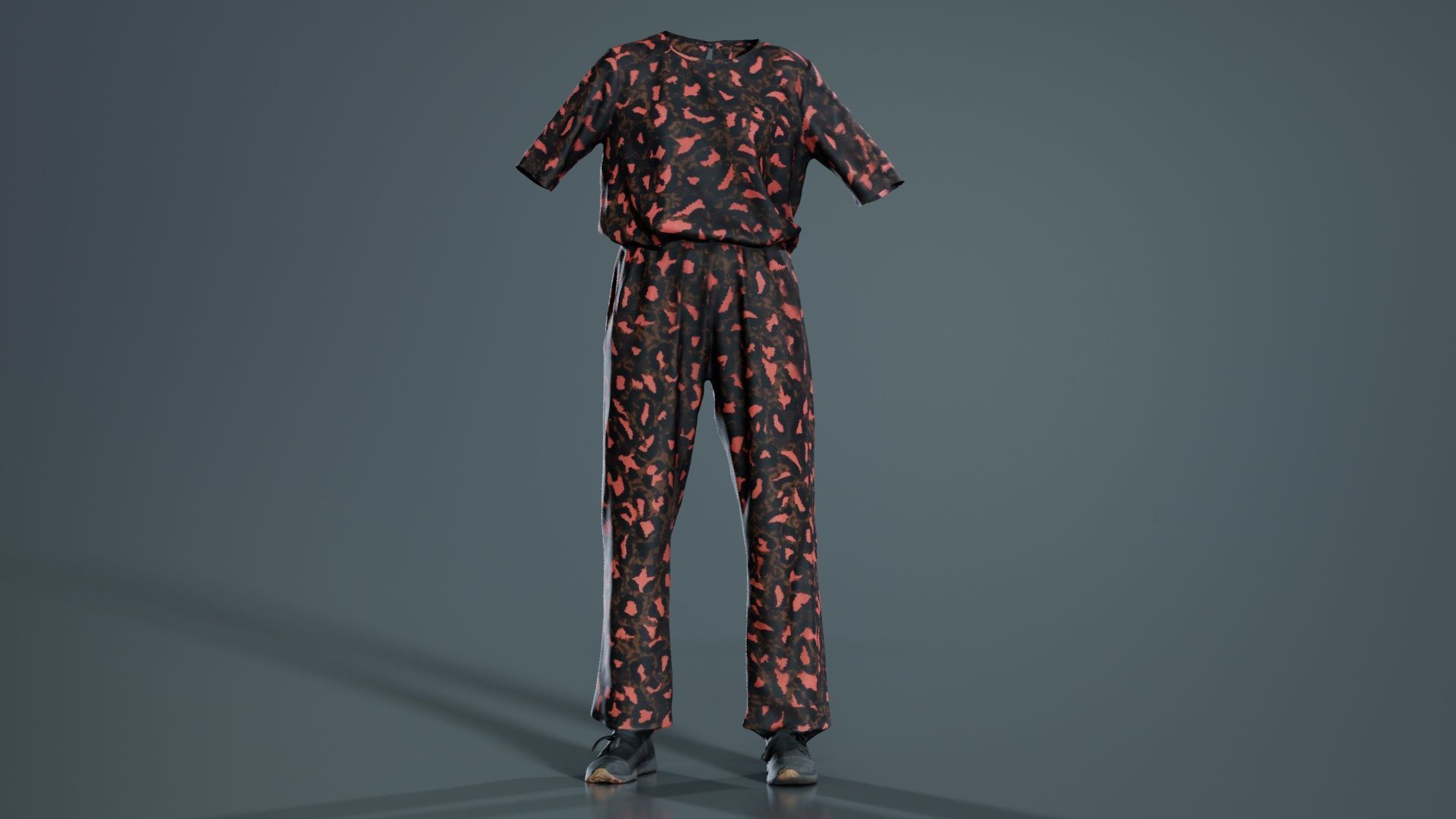 Clothing Item Dotsuit Low-poly 3D model_7