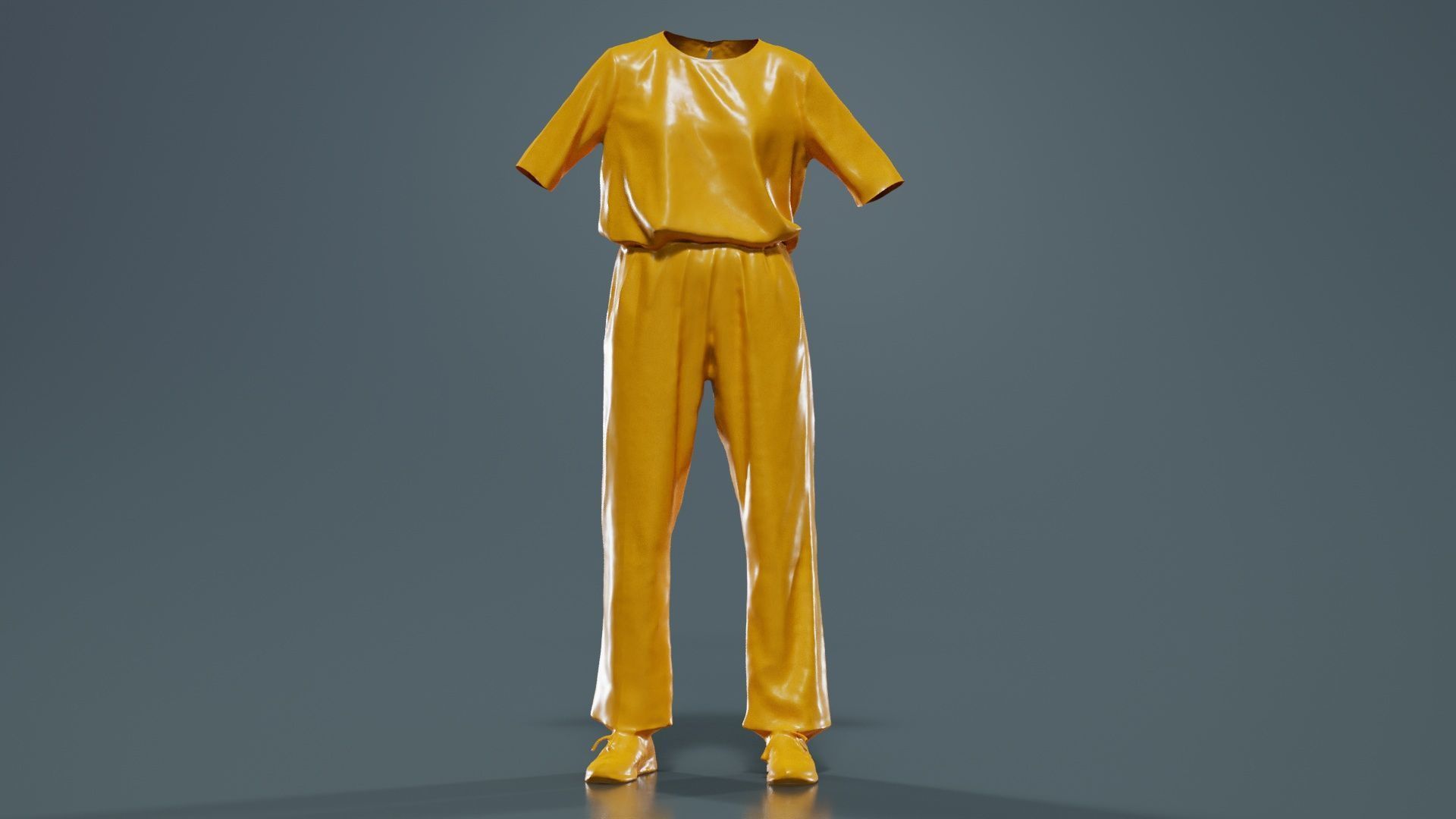 Clothing Item Dotsuit Low-poly 3D model_12
