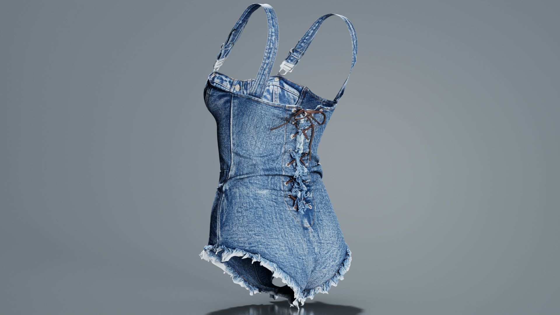 Jeans Dance Suit Low-poly 3D model_7