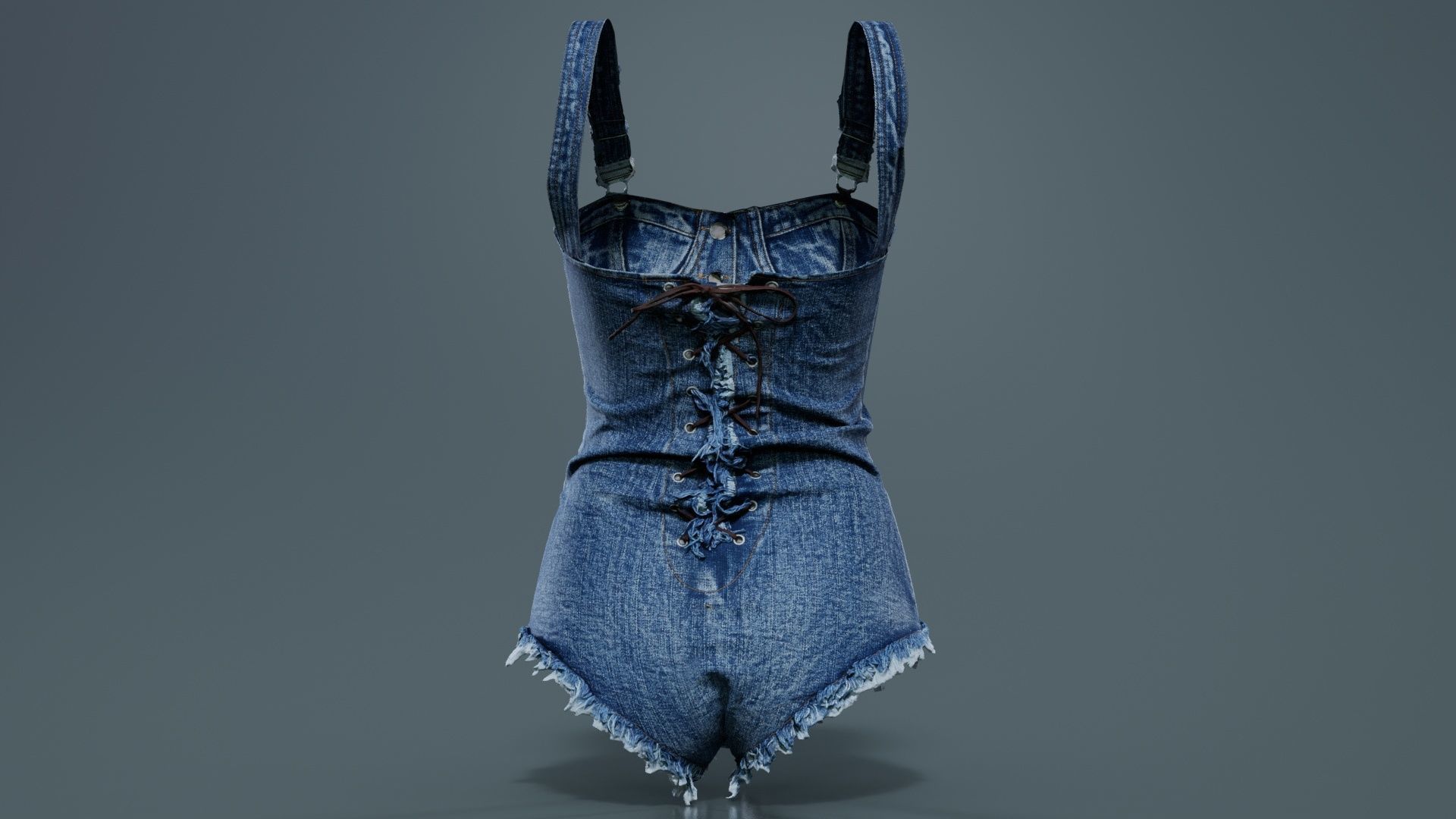 Jeans Dance Suit Low-poly 3D model_6