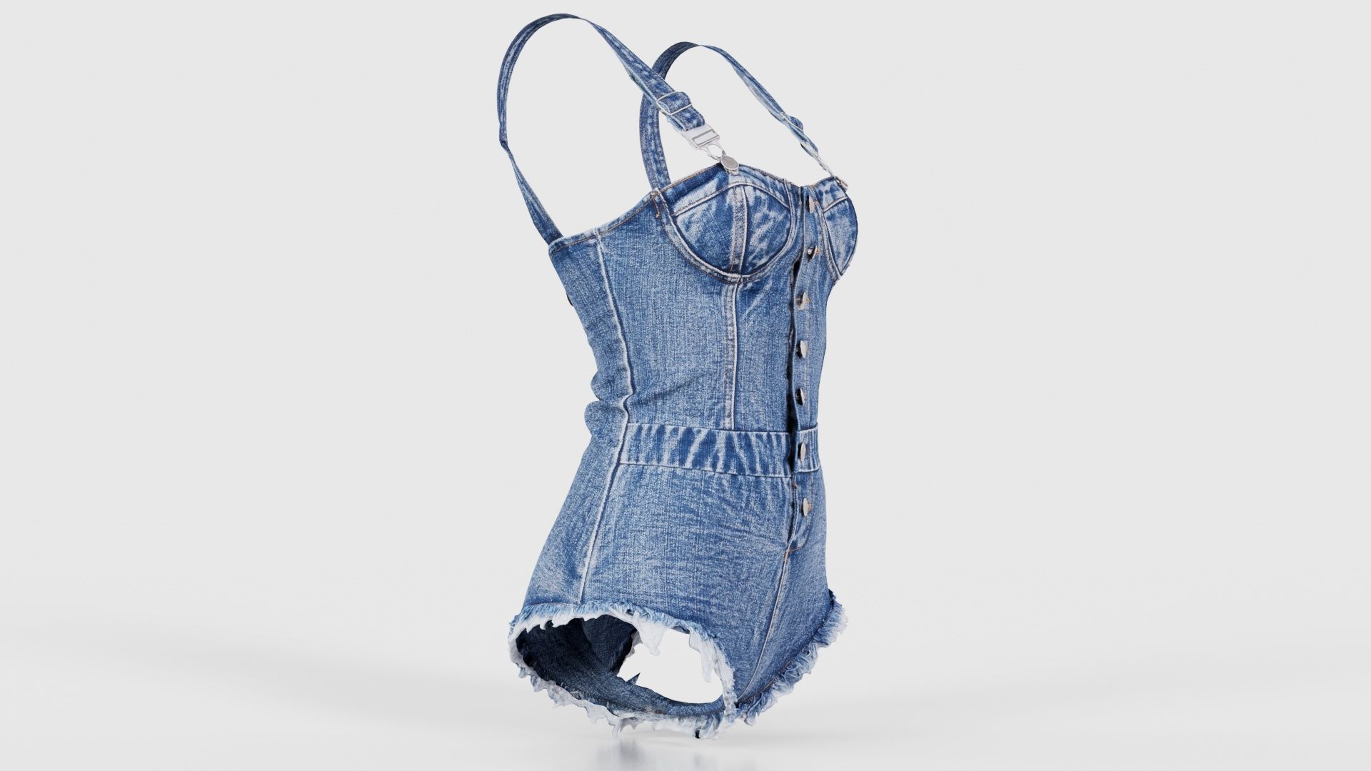 Jeans Dance Suit Low-poly 3D model_17