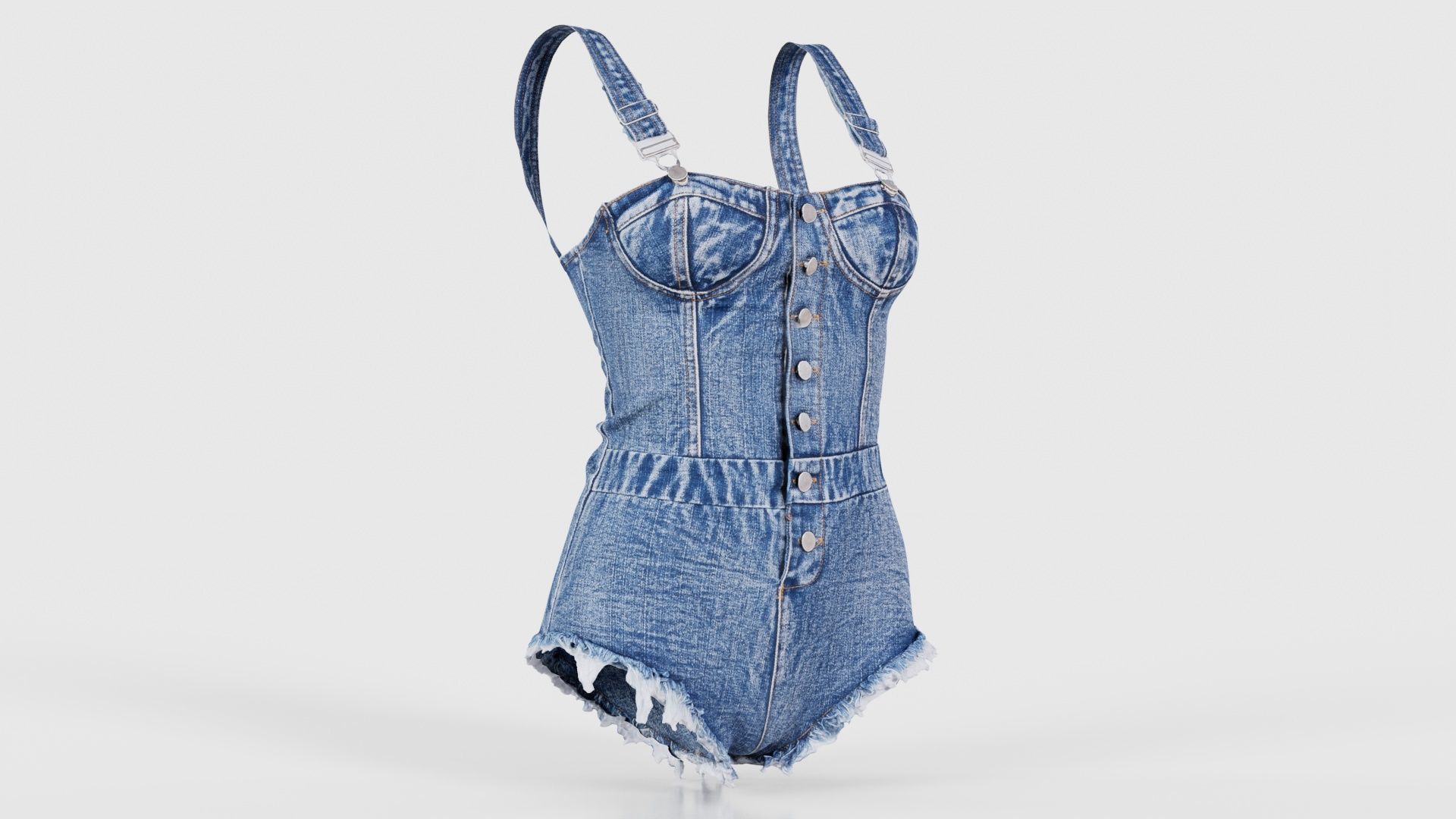 Jeans Dance Suit Low-poly 3D model_16