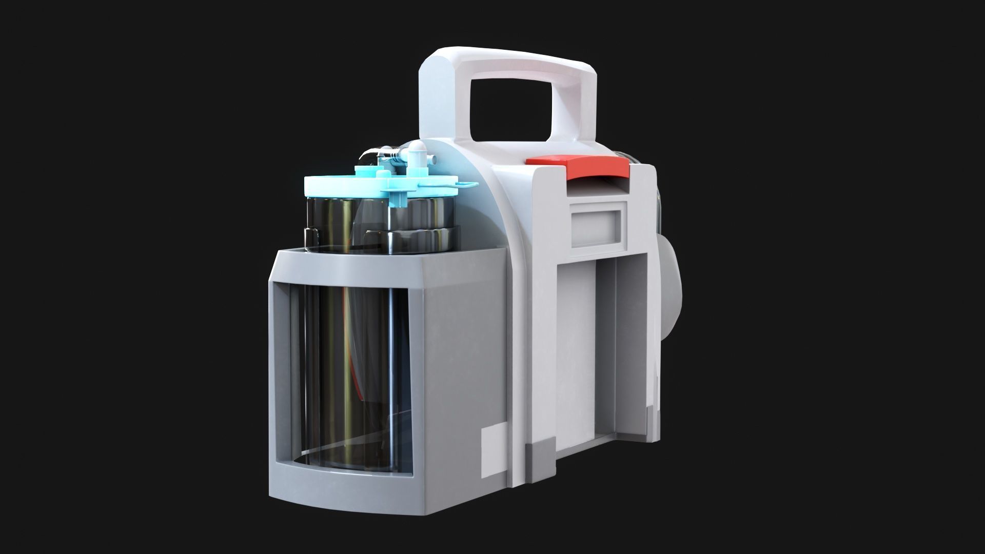 Weinmann ACCUVAC Pro Suction Pump with Accessory Bag  Low-poly 3D model_6