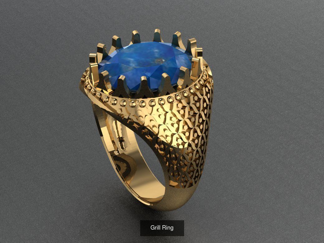 Turkish Inspired 3D Printable Rings Collection 19 Unique Designs _21