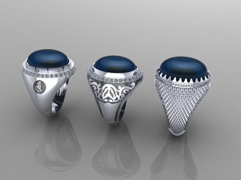 Turkish Inspired 3D Printable Rings Collection 19 Unique Designs _12