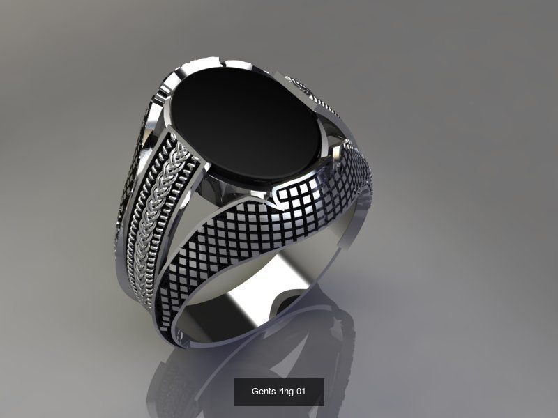 Turkish Inspired 3D Printable Rings Collection 19 Unique Designs _3