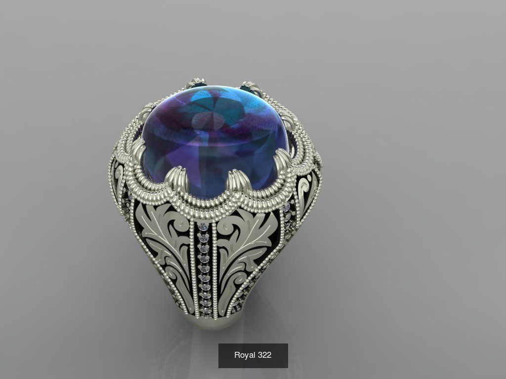 Turkish Inspired 3D Printable Rings Collection 19 Unique Designs _24