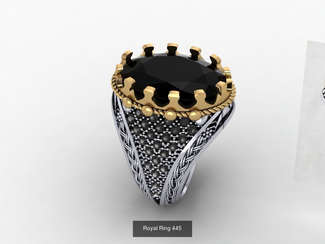Turkish Inspired 3D Printable Rings Collection 19 Unique Designs _15