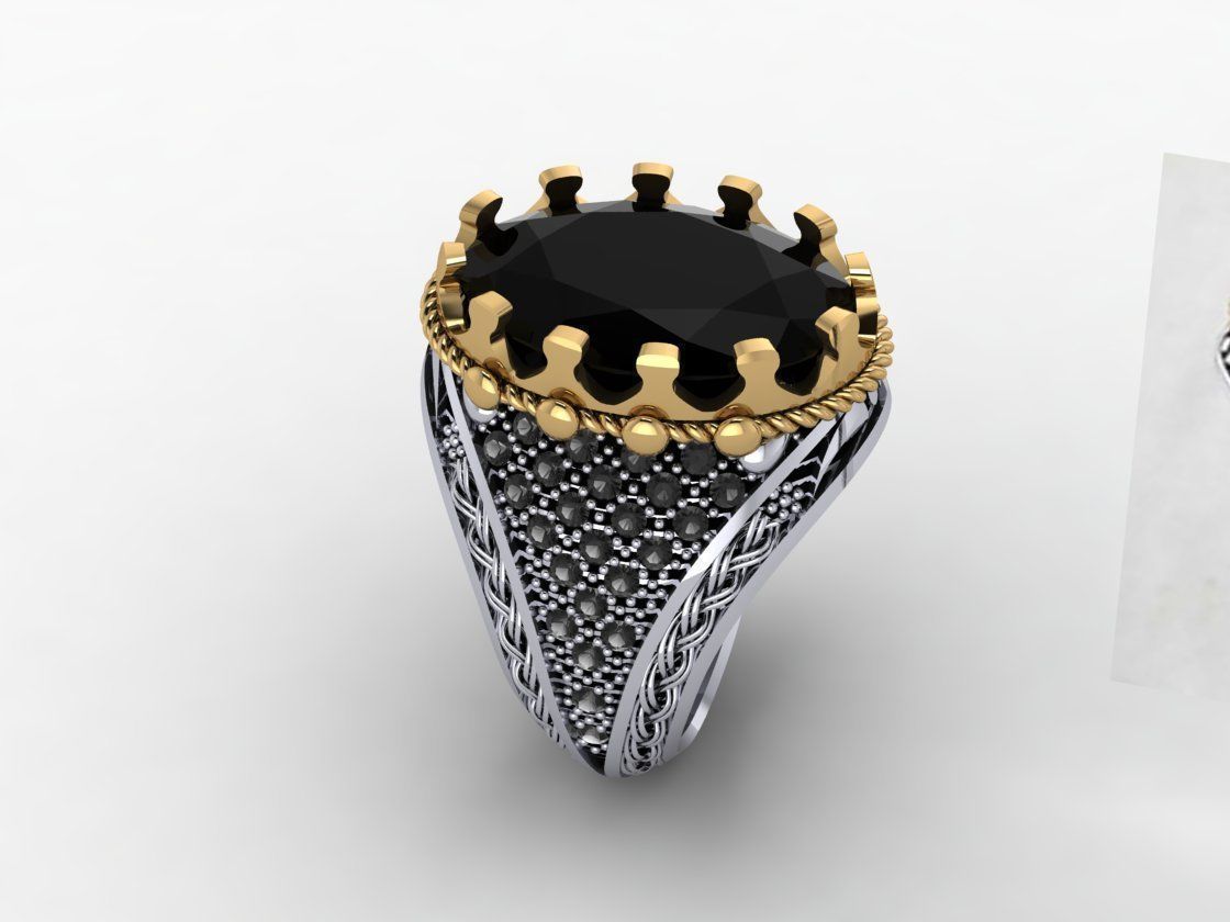 Turkish Inspired 3D Printable Rings Collection 19 Unique Designs _16