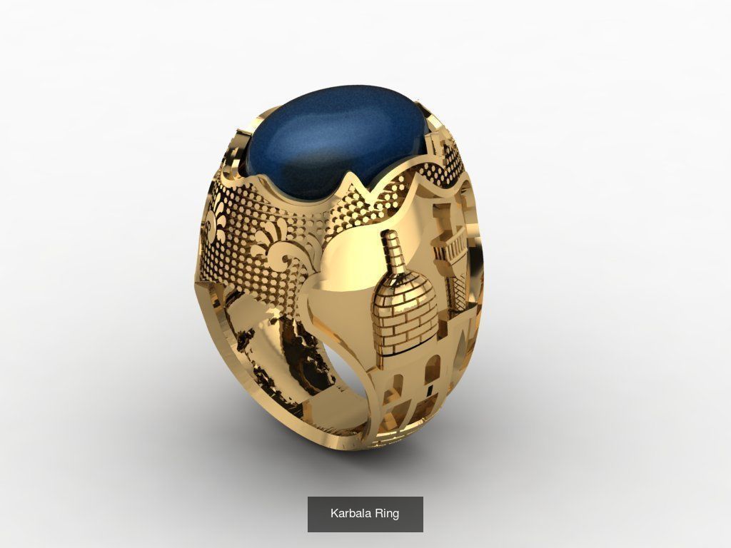Turkish Inspired 3D Printable Rings Collection 19 Unique Designs _26