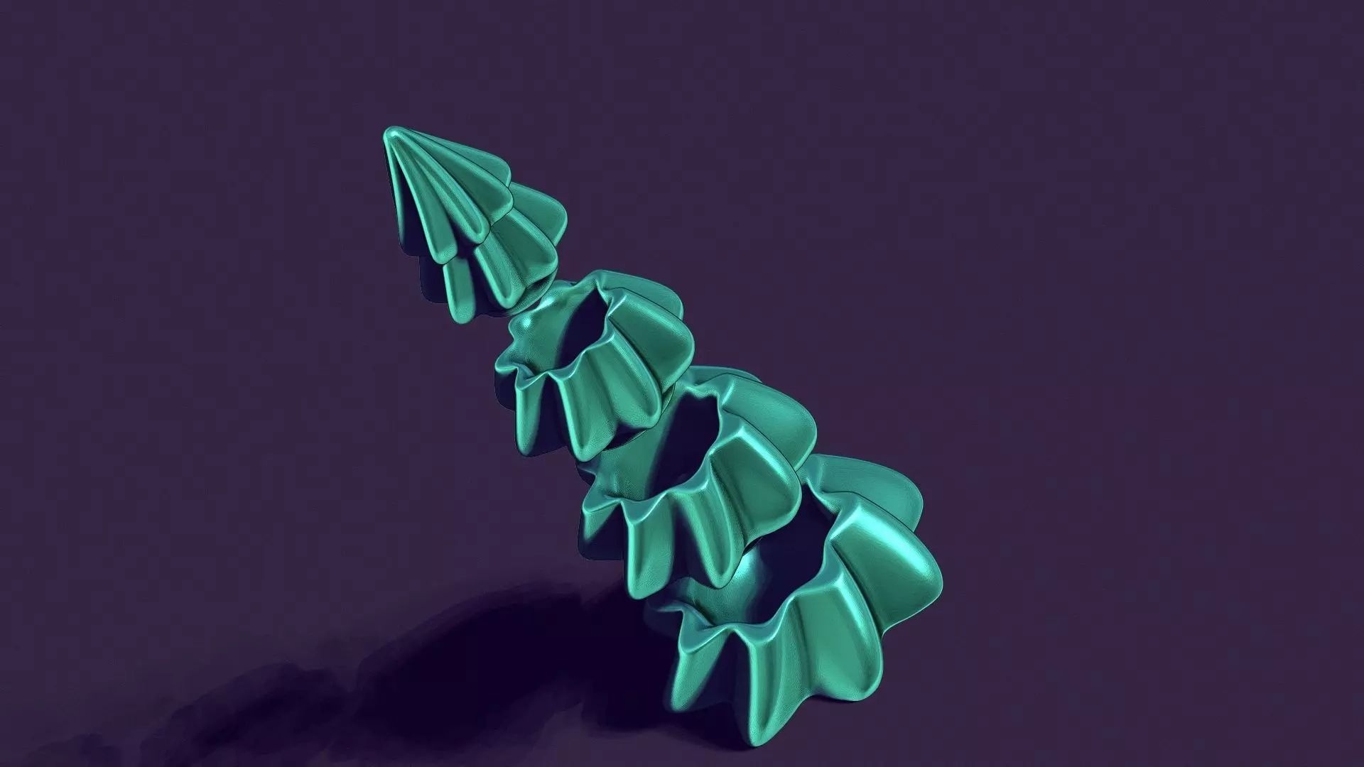 candle holder in the shape of a Christmas tree - fir trees 3D print model_0