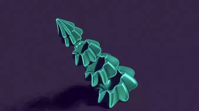 candle holder in the shape of a Christmas tree - fir trees 3D print model