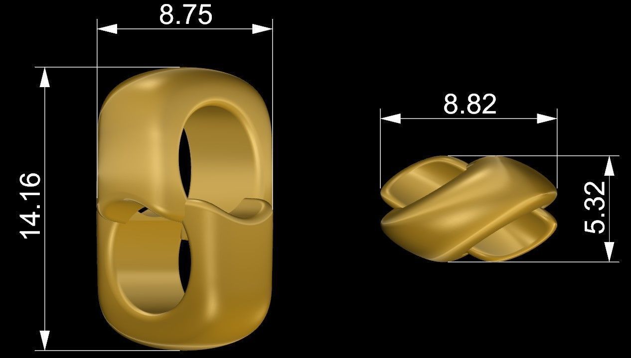 Dual Chain Necklace 3D print model_6