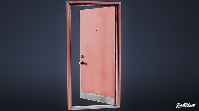 BUILDINGS - Door Set 18 - LOW POLY AND NANITE Low-poly 3D model 6