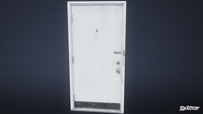 BUILDINGS - Door Set 18 - LOW POLY AND NANITE Low-poly 3D model 4