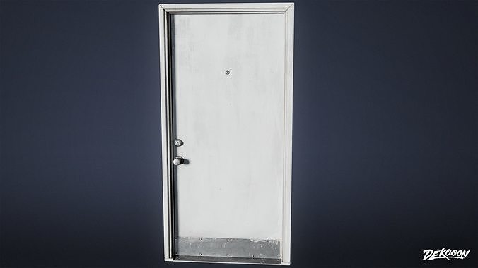 BUILDINGS - Door Set 18 - LOW POLY AND NANITE Low-poly 3D model 2