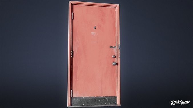 BUILDINGS - Door Set 18 - LOW POLY AND NANITE Low-poly 3D model 5