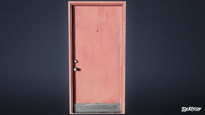 BUILDINGS - Door Set 18 - LOW POLY AND NANITE Low-poly 3D model 3