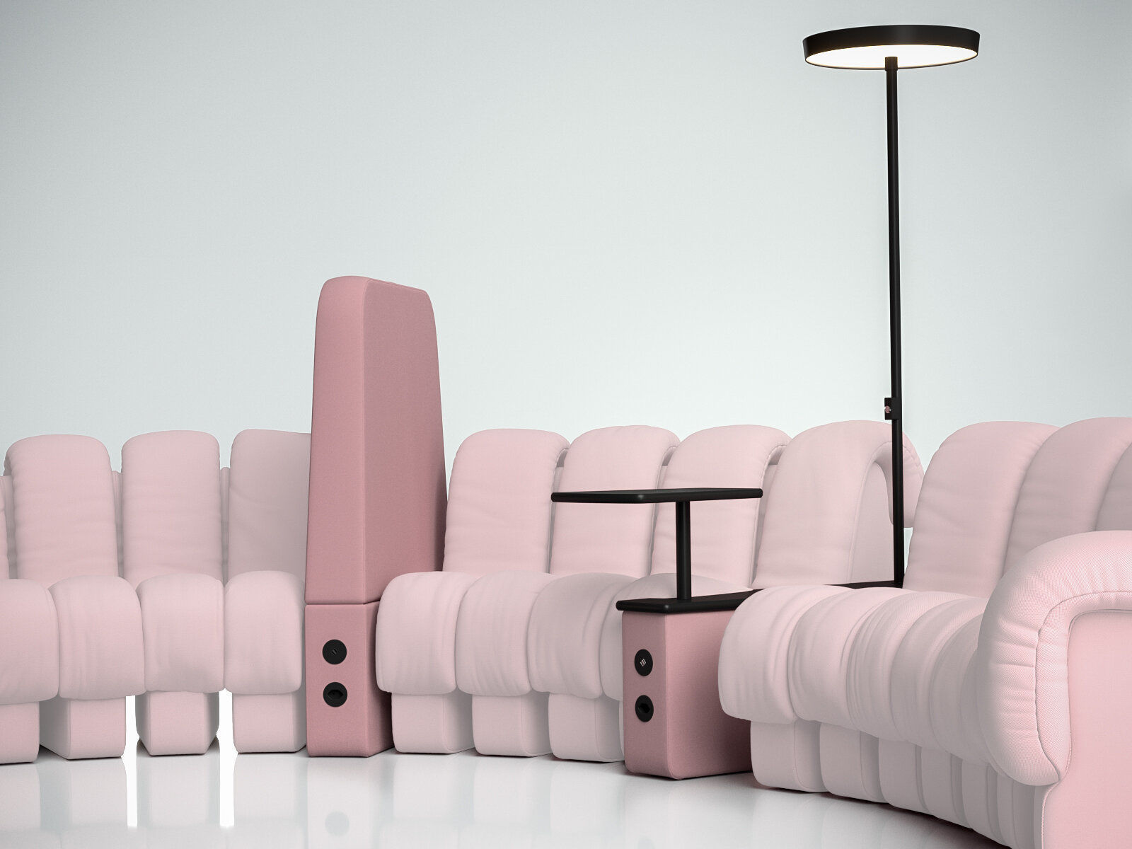 DS 601 Modular Tables and Room Separators 3D model_1